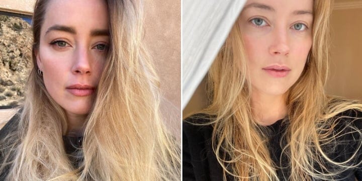 amber heard instagram selfies