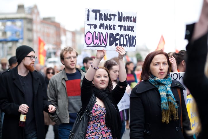 Reproductive rights march.