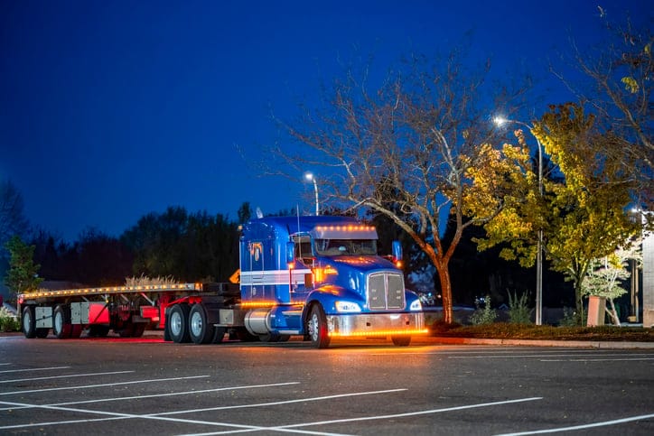 truck at night