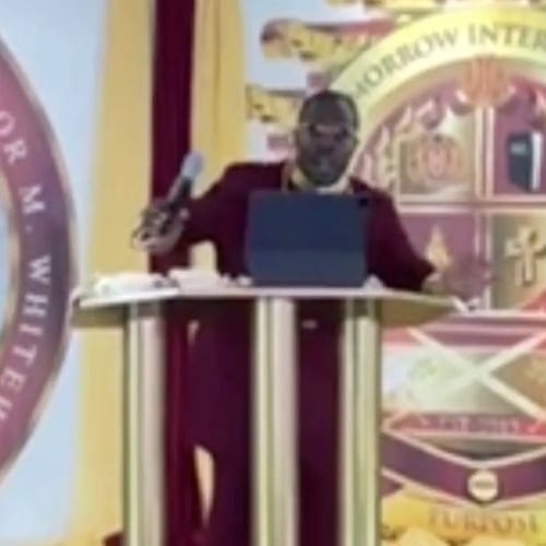 bishop doing sermon
