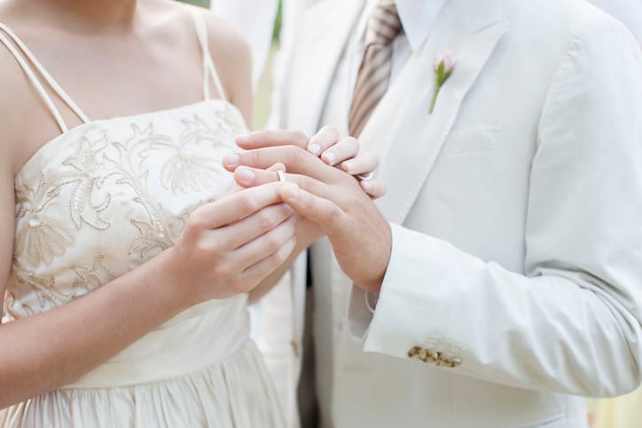 marriage vows with rings