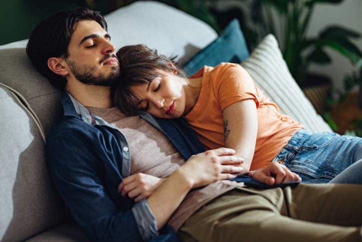 tired around my boyfriend
