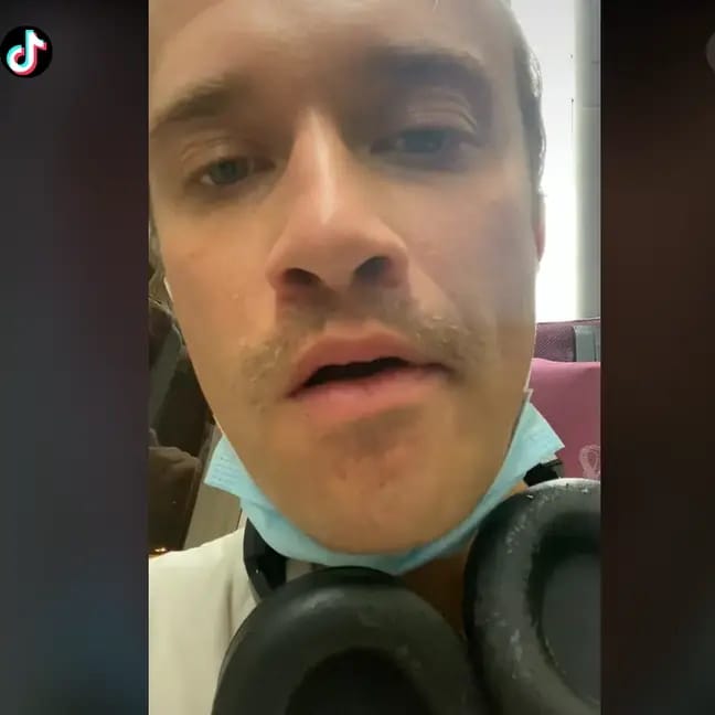 screaming baby on flight