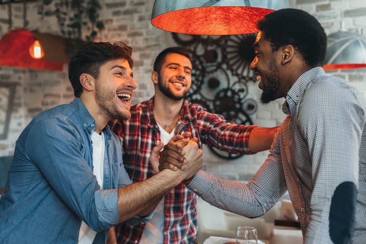 guys hanging out together