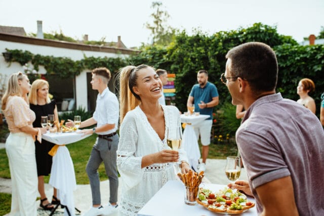engagement party outdoors