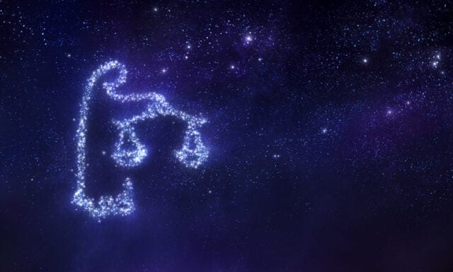 Libra zodiac sign.