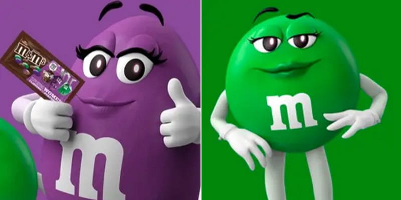 m&m's all-female candies composite