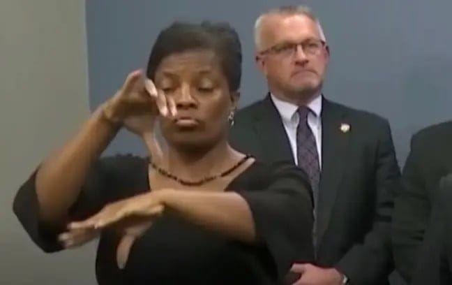fake sign language interpreter