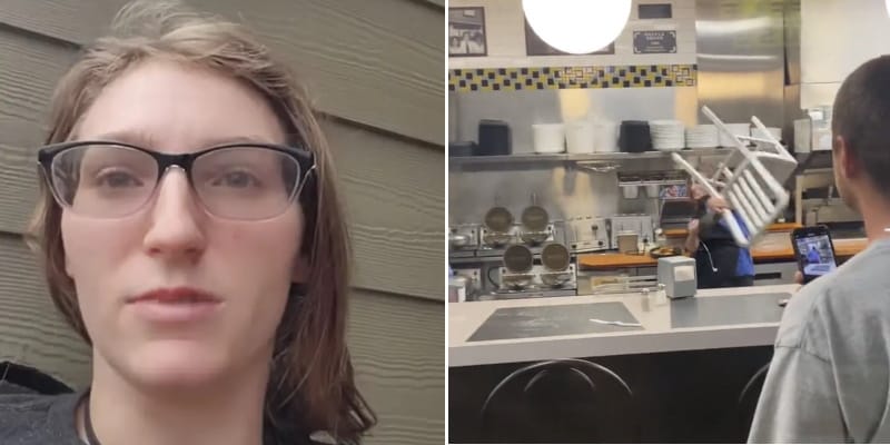 waffle house employee fight video