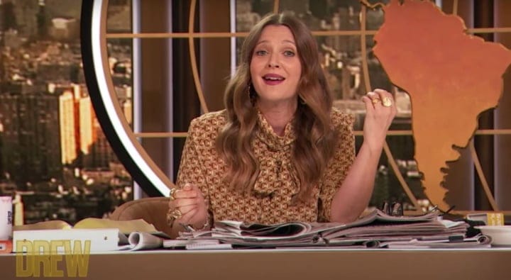 drew barrymore on talk show