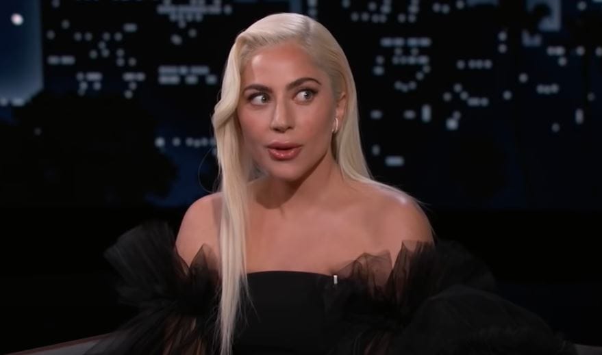 lady gaga doing interview