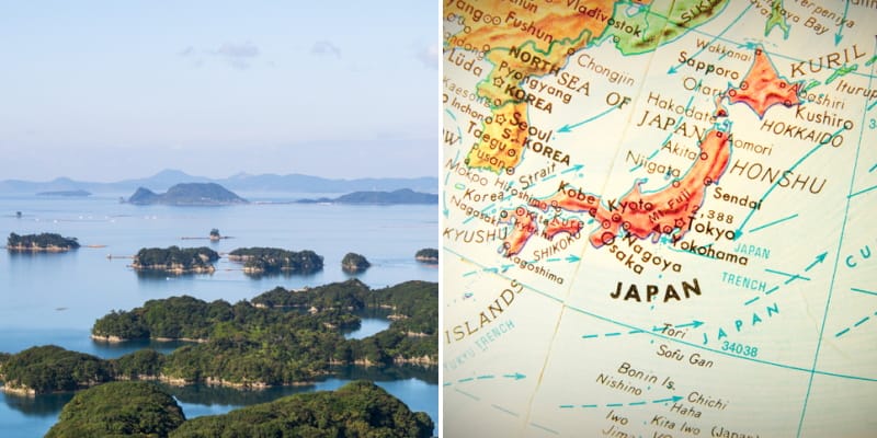 japan unknown islands map