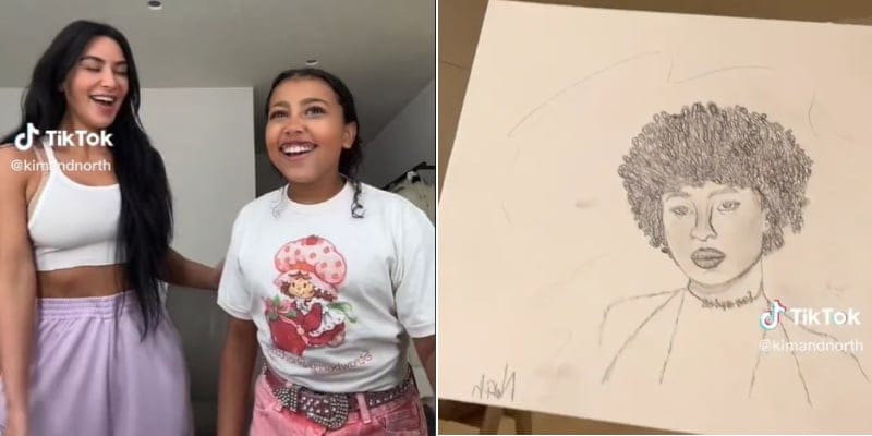 kim kardashian north west art