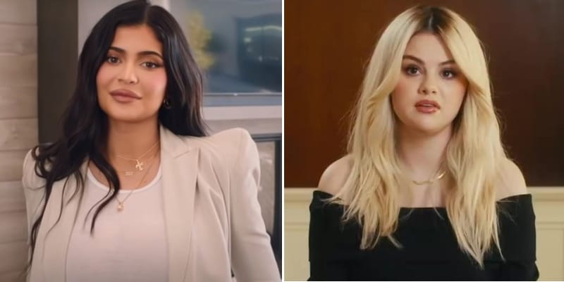 kylie jenner selena gomez composite