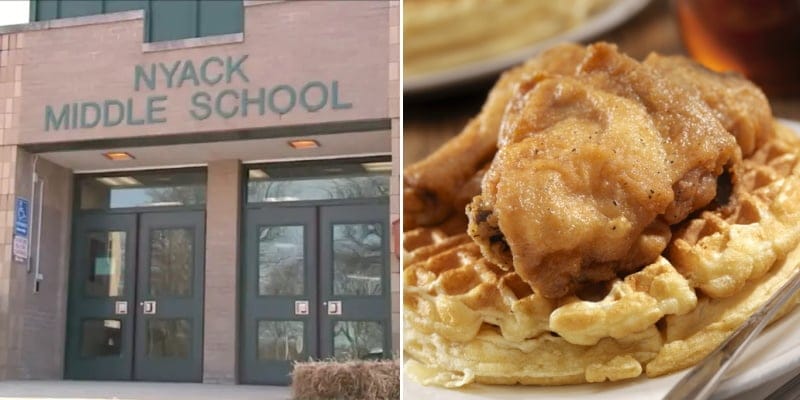 nyack middle school chicken waffles