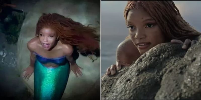 halle bailey little mermaid trailer