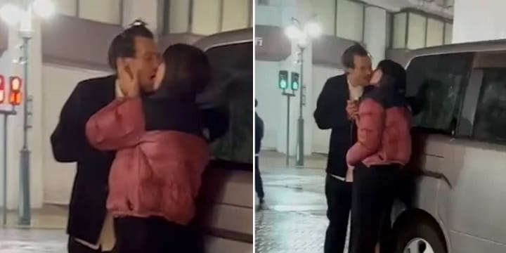 harry styles emily ratajkowski kissing
