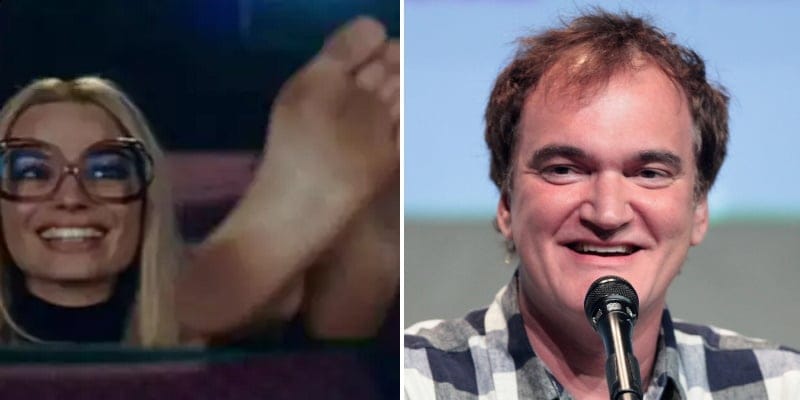 quentin tarantino margot robbie feet