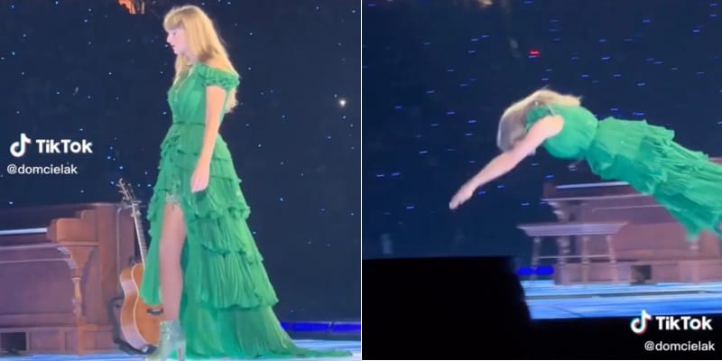 taylor swift stage dive