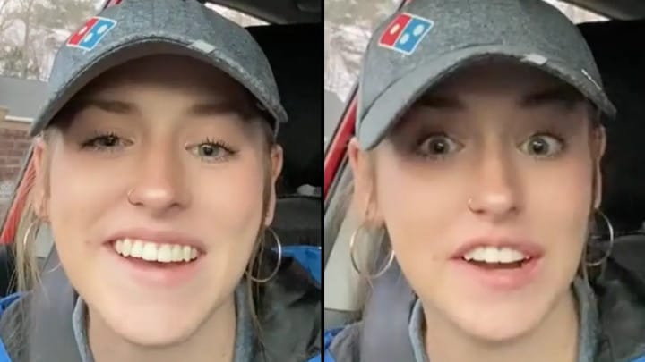 domino's worker discusses tips