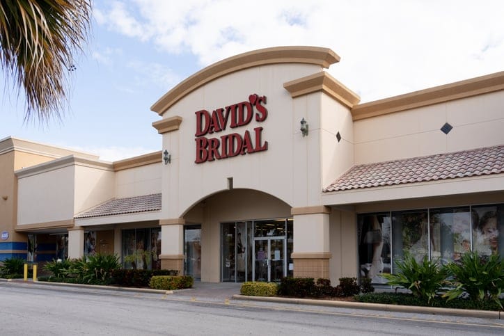 david's bridal store frontage