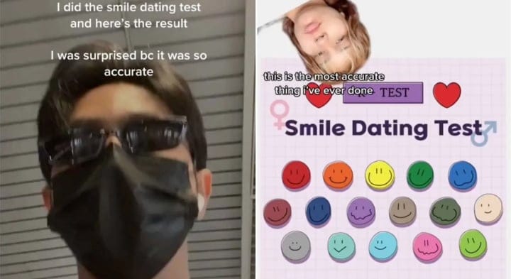 tiktok smiley face dating quiz