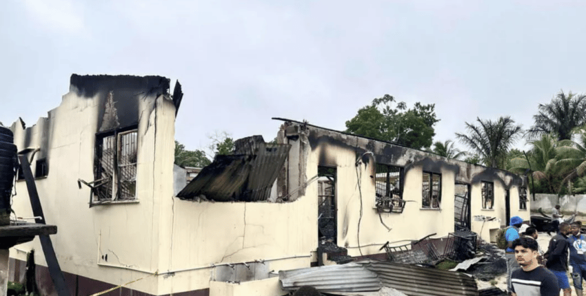 dorm fire guyana
