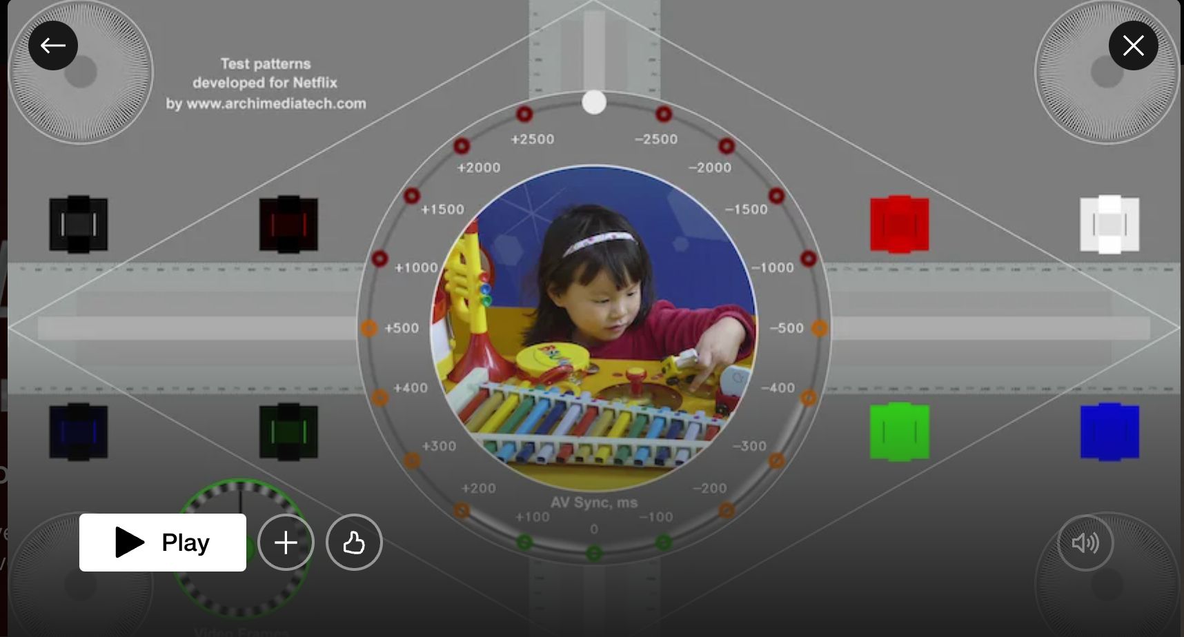 netflix test screen