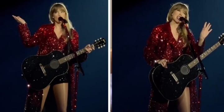 taylor swift performing eras tour