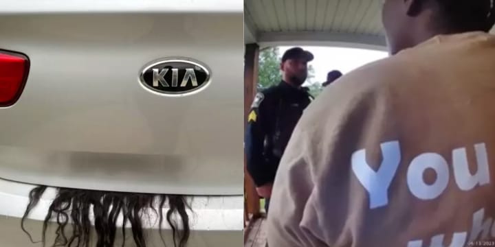 hair strands from truck cops