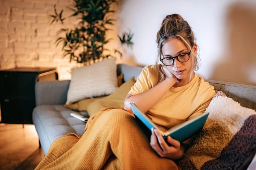 woman reading