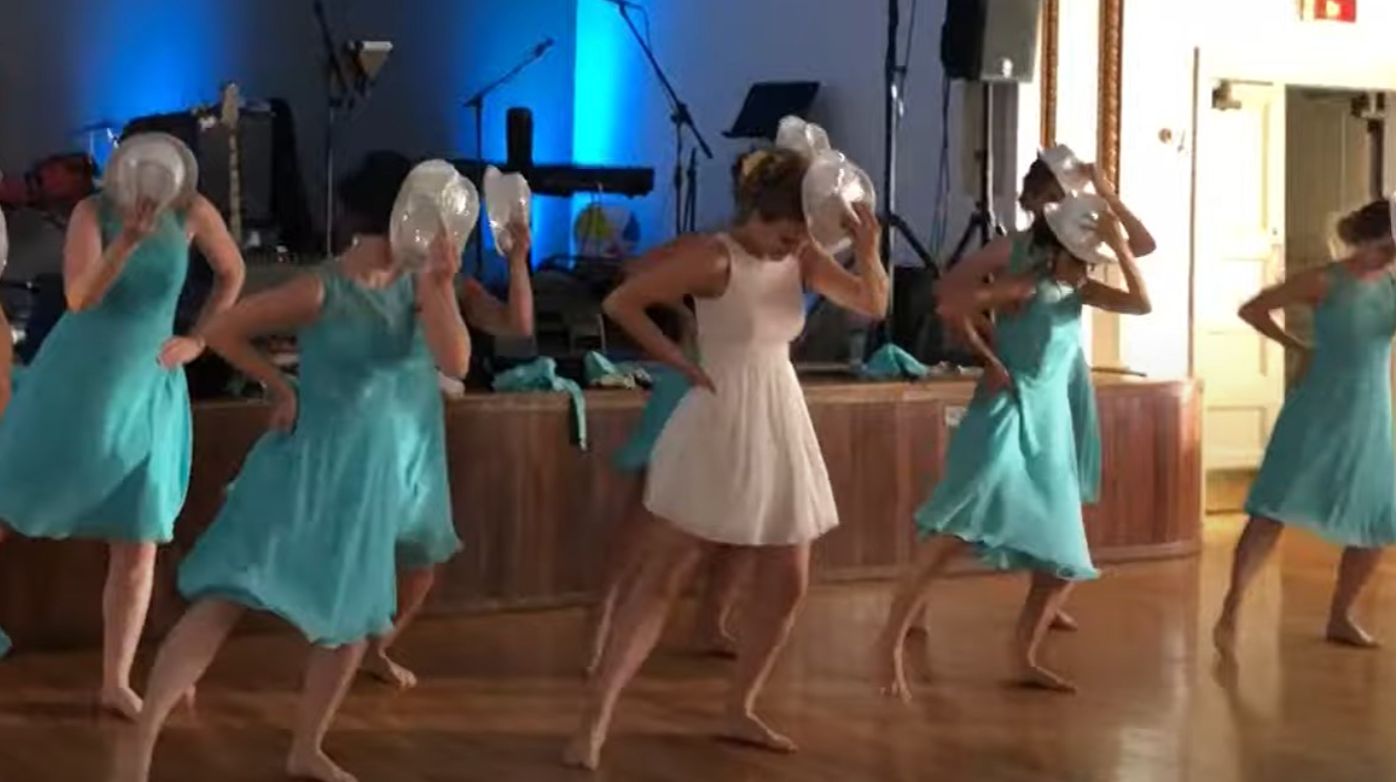 katherine vercek and bridesmaids dancing
