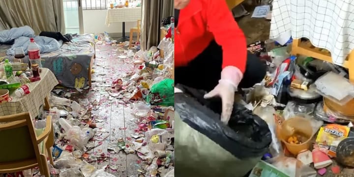 abandoned apartment filthy