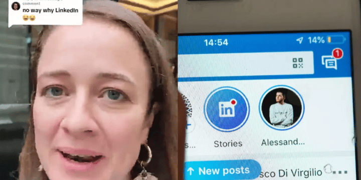TikTok @candi.licious linkedin dating