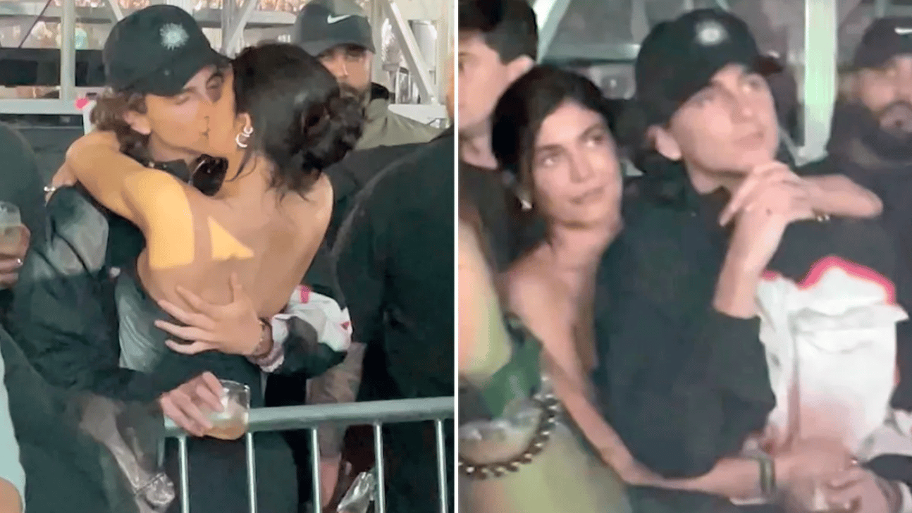 kylie jenner timothee chalamet kissing