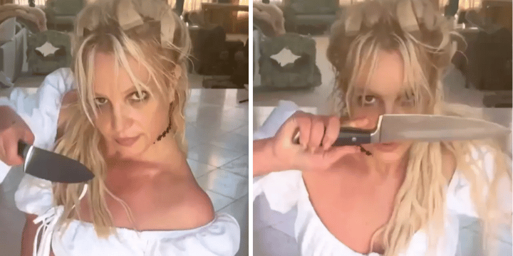 britney spears dancing with knives