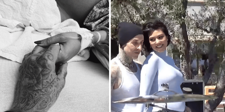 kourtney kardashian travis barker baby
