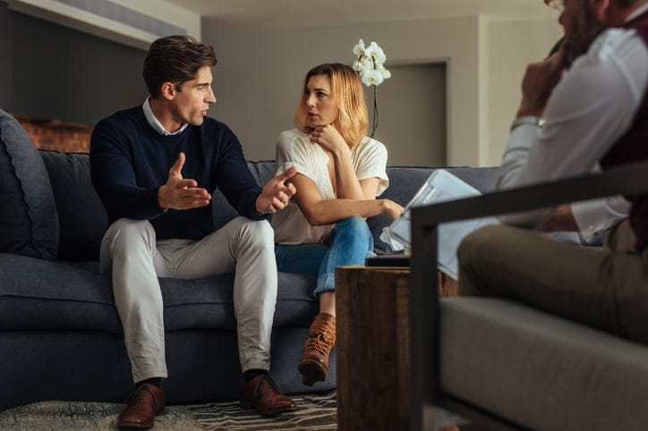 couple at couples therapy