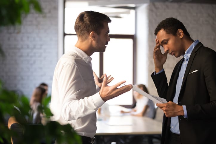 two businessmen at work