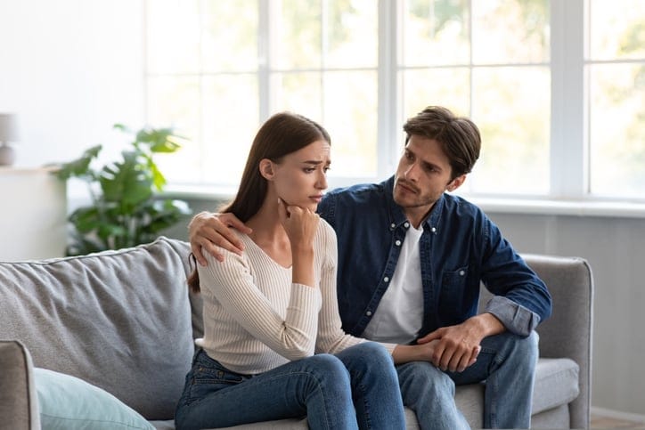 fight couple sad argue