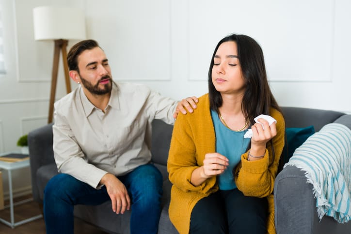 sad couple