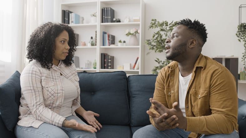 couple sad argue fight depressed