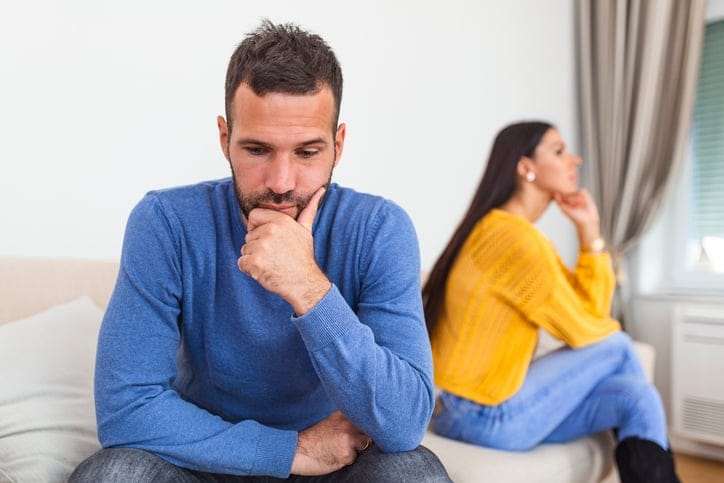 A couple in an argument.