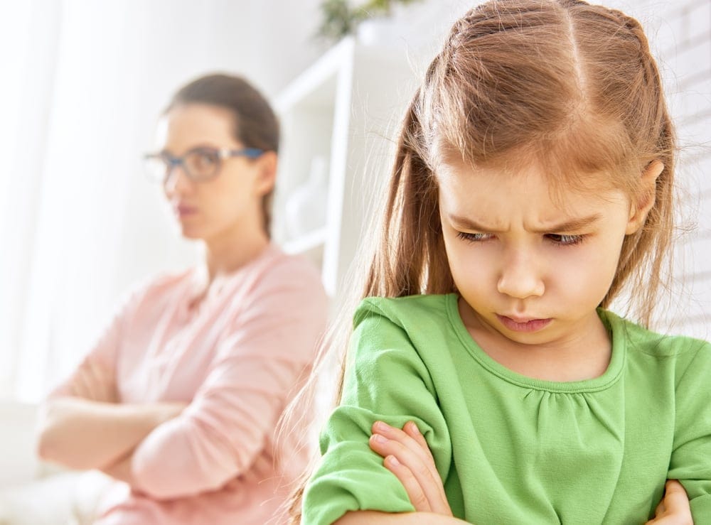Mother and daughter in an argument.