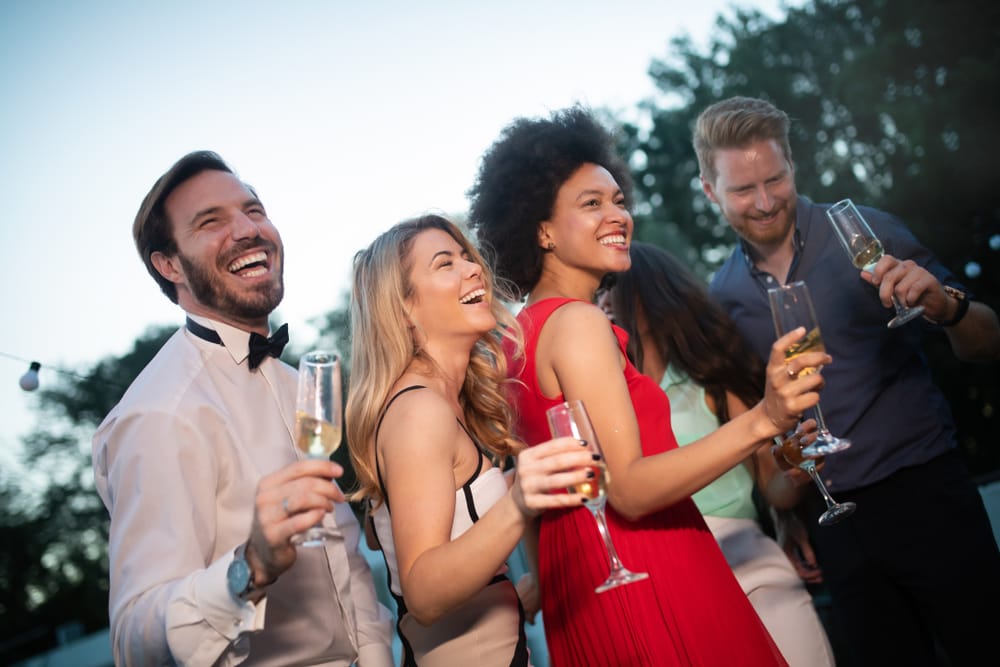 Group of friends enjoying time together.