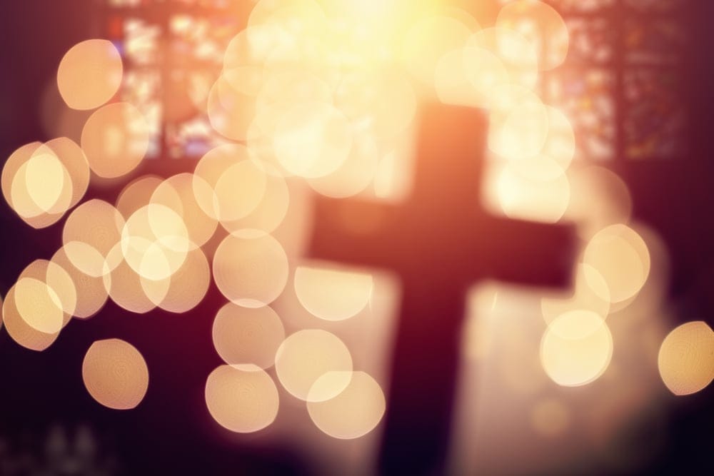 The cross in church.