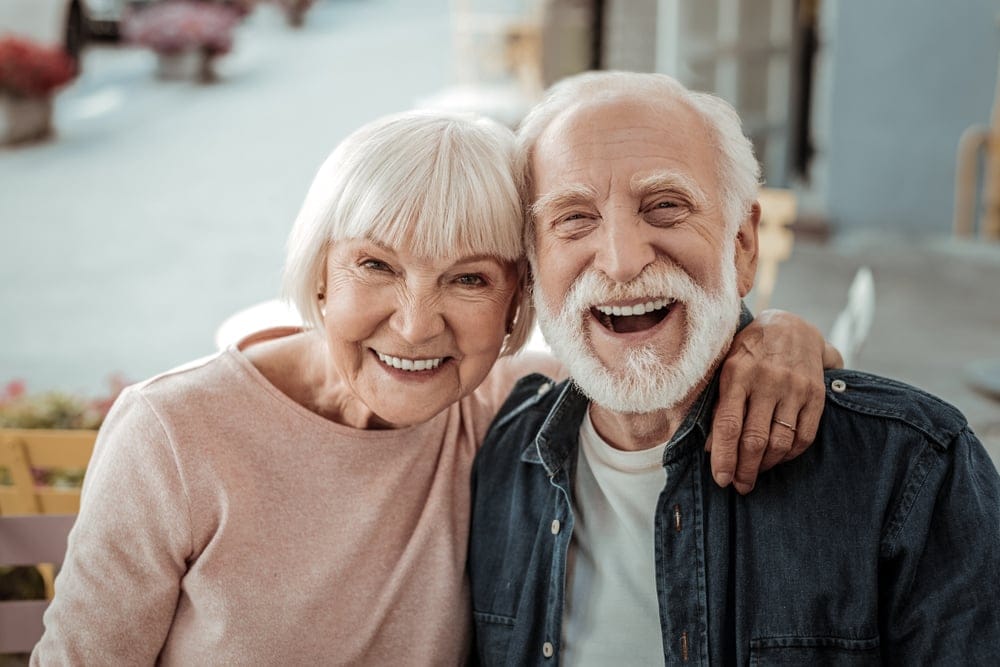 Happy senior couple.