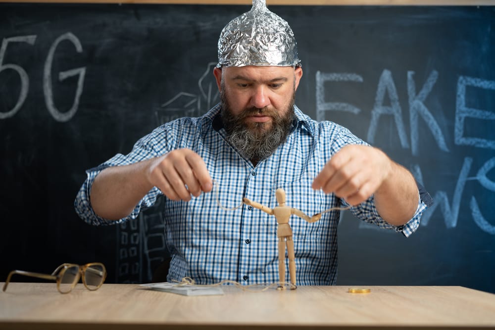 A funny looking conspiracy theorist.