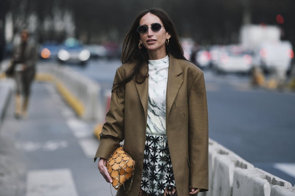 Woman walking alone.