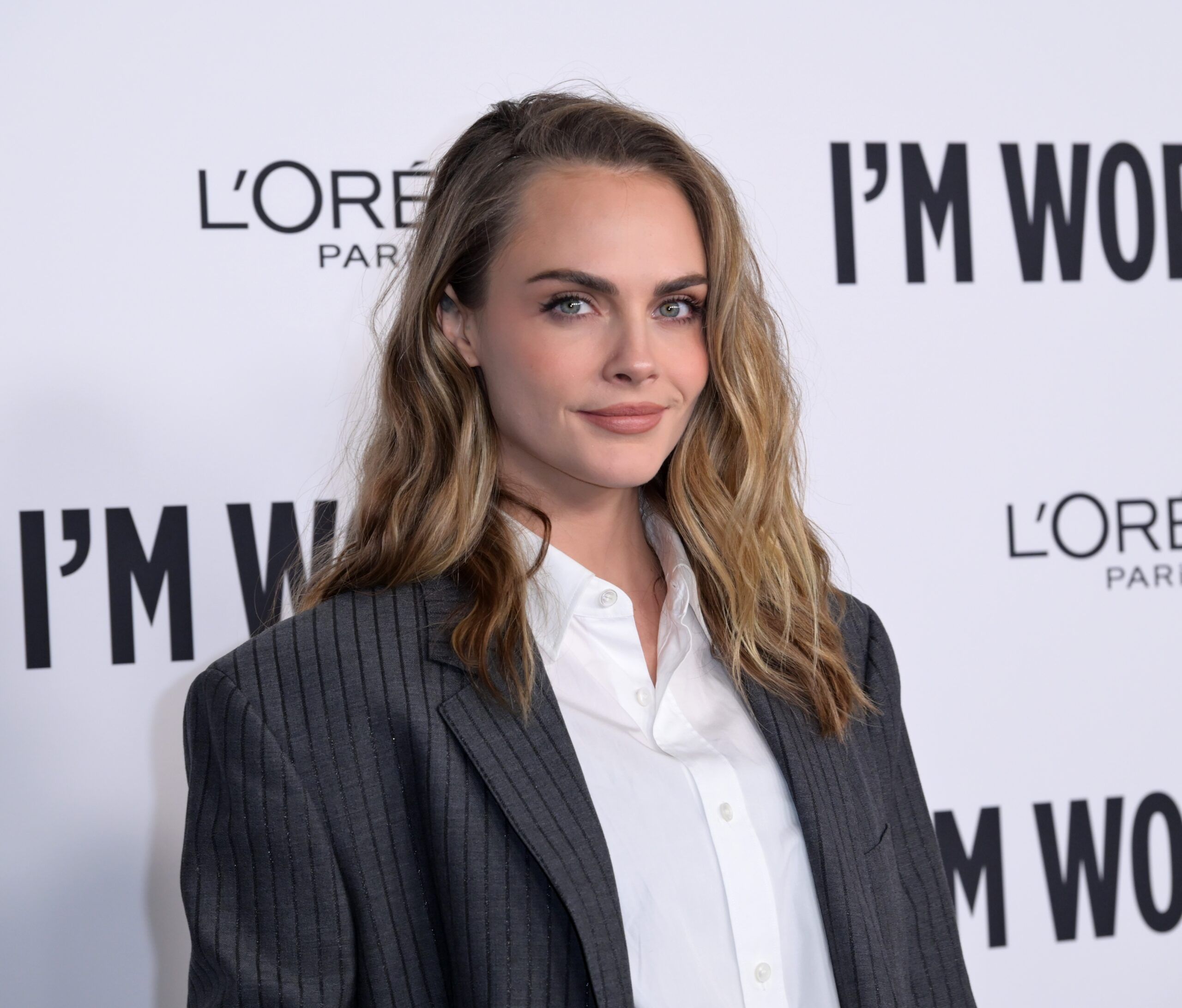 The actress Cara Delevingne.